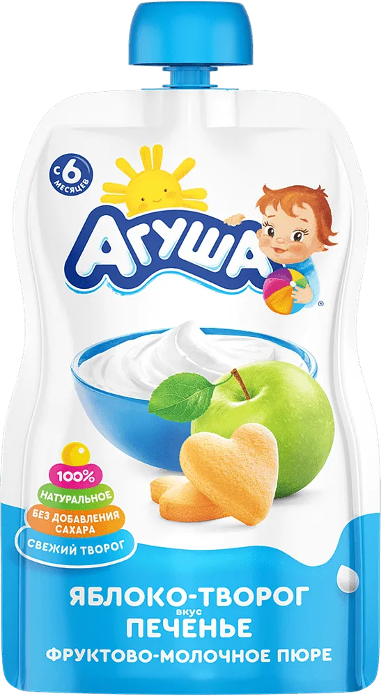 Խյուս կաթնային-մրգային «Агуша» 90գ