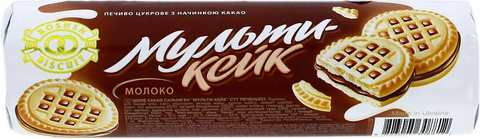 Թխվածքաբլիթ կակաոյի կրեմով «Roshen Multi-Cake» 180գ