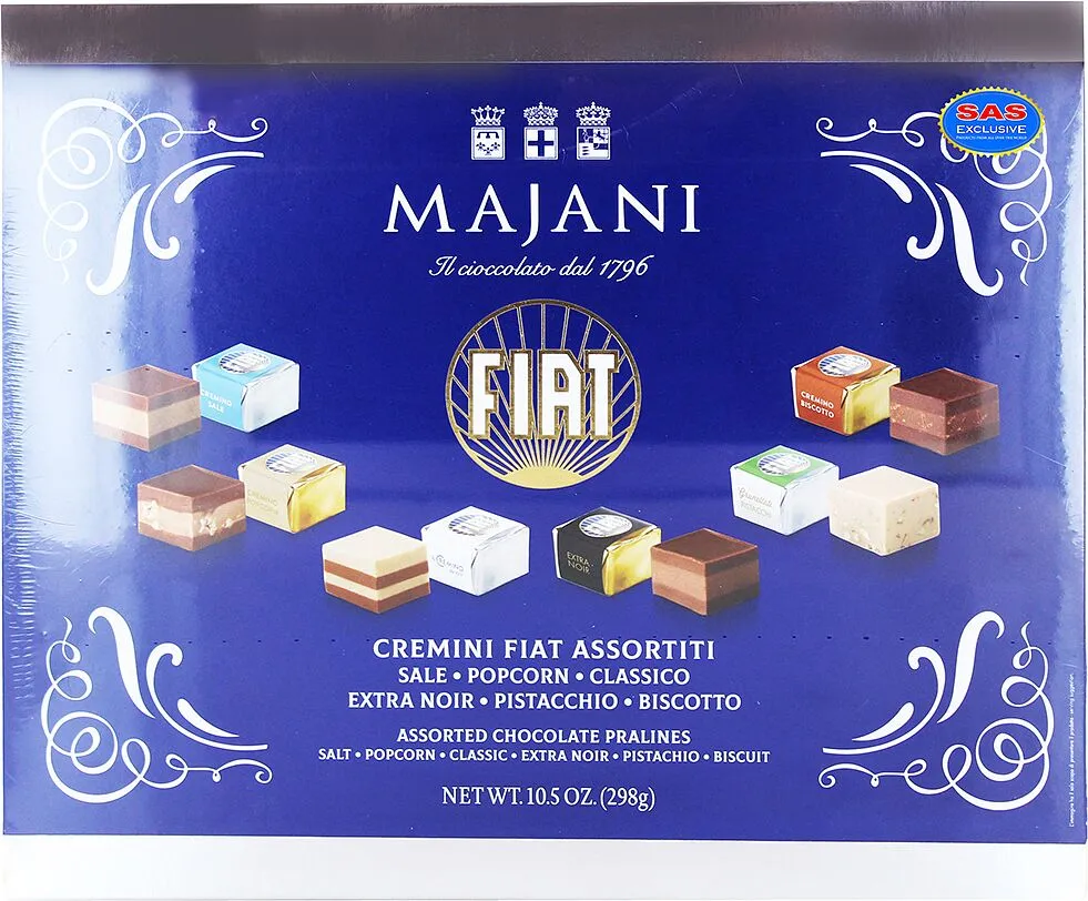 Շոկոլադե կոնֆետների հավաքածու «Majani» 298գ
