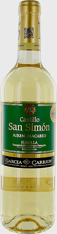 Գինի սպիտակ «San Simón Castillo Jumilla Airen-Macabeo» 0.75լ