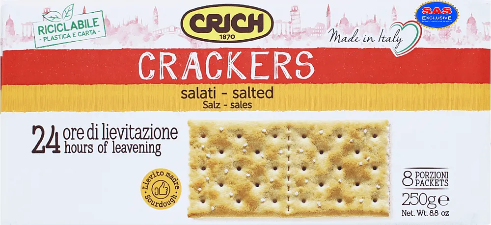 Կրեկերներ աղի «Crich» 250գ
