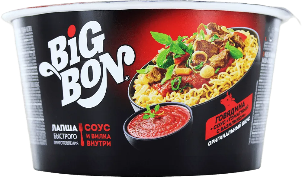 Լապշա «Big Bon» 85գ Տավար