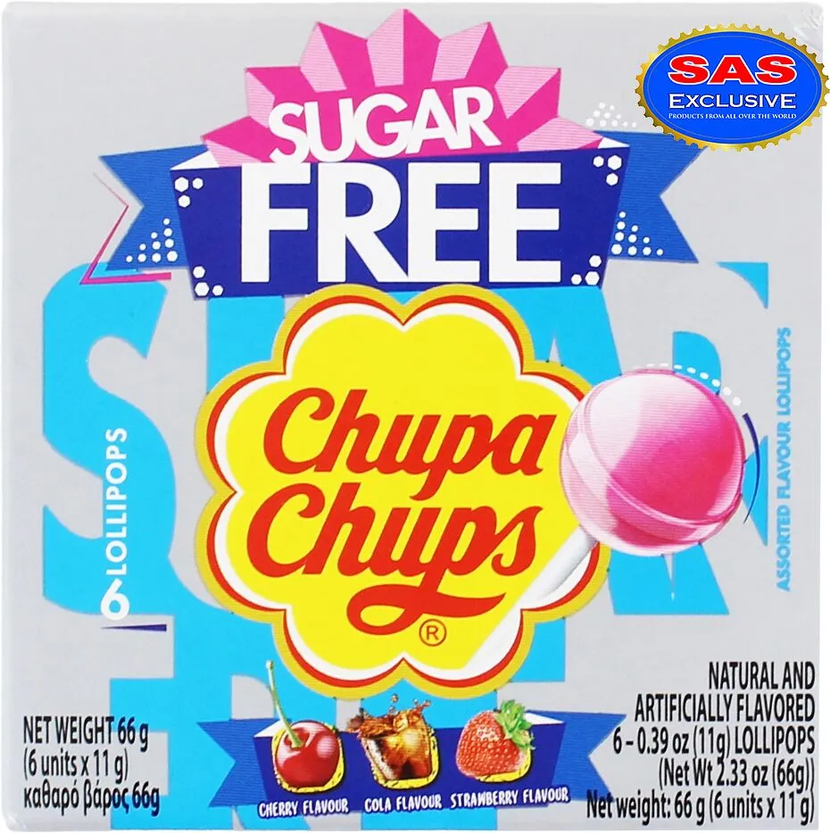 Սառնաշաքար «Chupa Chups Sugar Free» 66գ