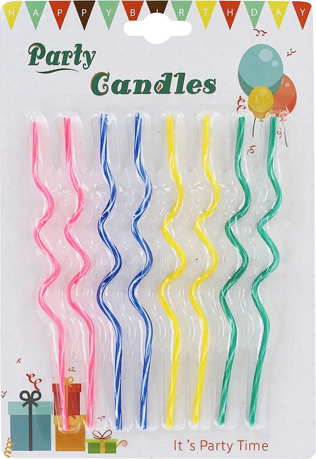 Մոմ ծննդյան «Party Candles» 8 հատ