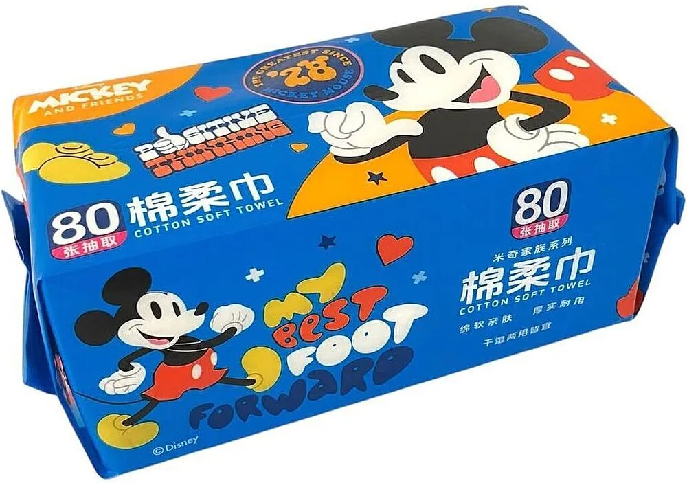 Անձեռոցիկ բամբակե «Disney Mickey & Friends» 80 հատ