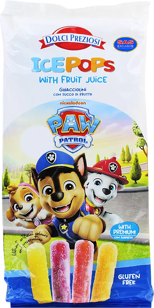 Սառույց մրգային «Dolchi Preziosi Paw Patrol» 400մլ
