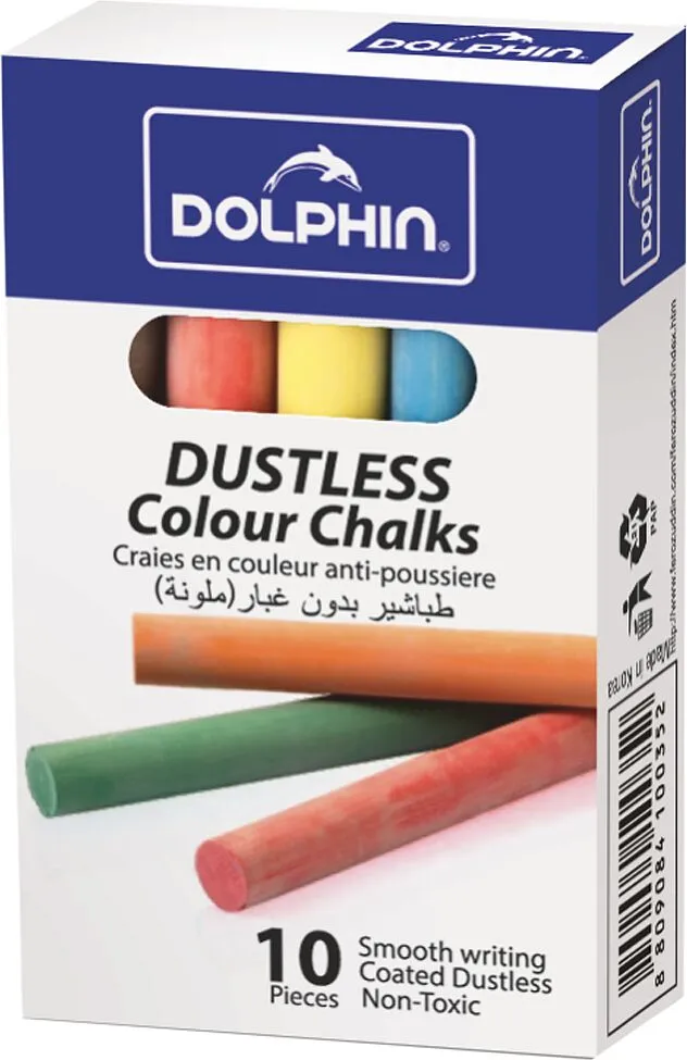 Կավիճներ գունավոր «Dolphin» 10 հատ
