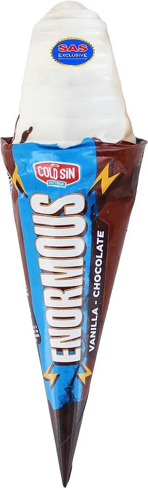 Պաղպաղակ շոկոլադե-վանիլային «Cold Sin Enormous» 140գ
