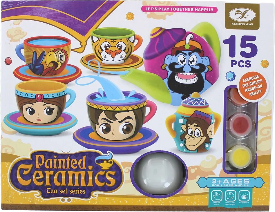 Խաղալիք խոհանոցային սպասք «Painted Ceramics» 15հատ