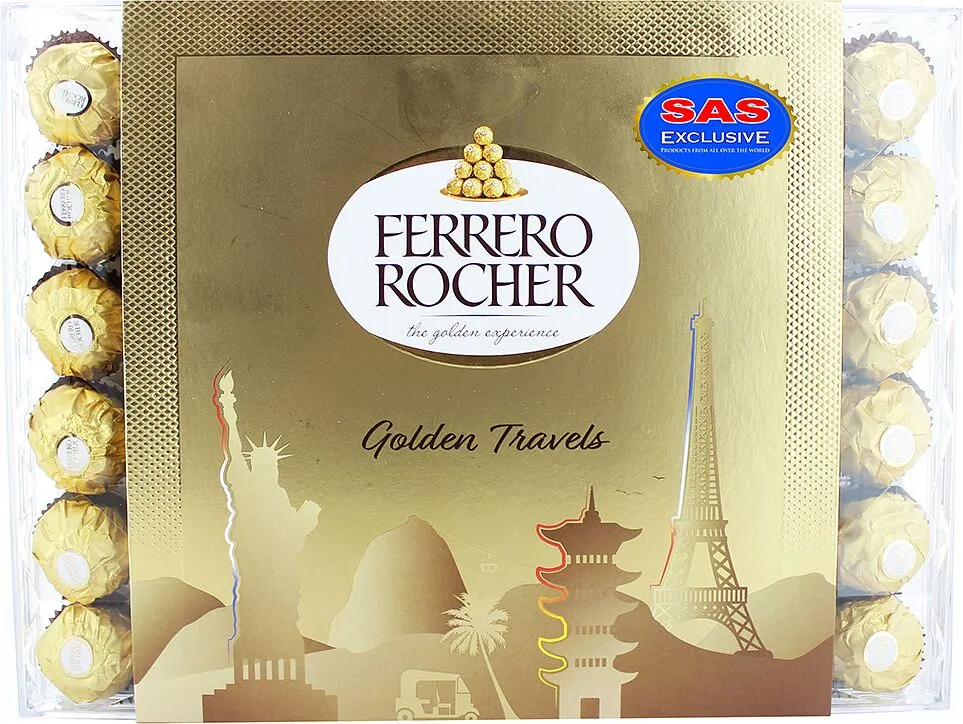 Շոկոլադե կոնֆետների հավաքածու «Ferrero Rocher The Golden Experience» 600g