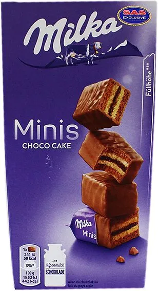 Բիսկվիթ շոկոլադե «Milka Minis Choco Cakes» 117գ