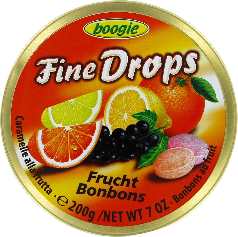 Սառնաշաքար «Boogie Fine Drops» 200գ Մրգային