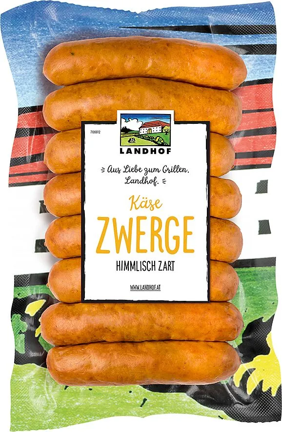 Նրբերշիկ պանրով «Landhof Kasezwerge» 250գ