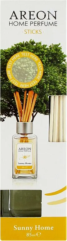 Օդը թարմացնող միջոց և ռաթթան փայտիկներ «Areon Sunny Home» 85մլ