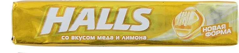 Սառնաշաքար «Halls» 25գ Մեղր և Կիտրոն