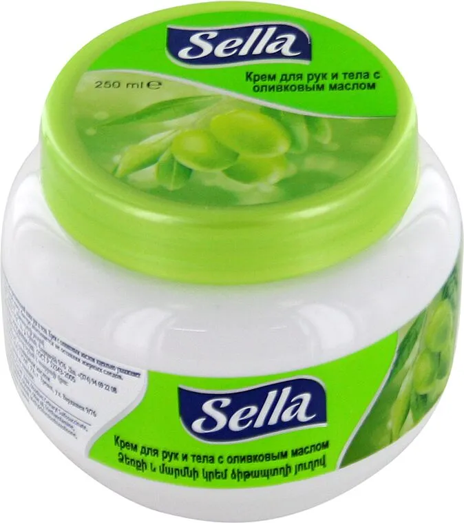 Ձեռքերի և մարմնի կրեմ «Sella» 250մլ