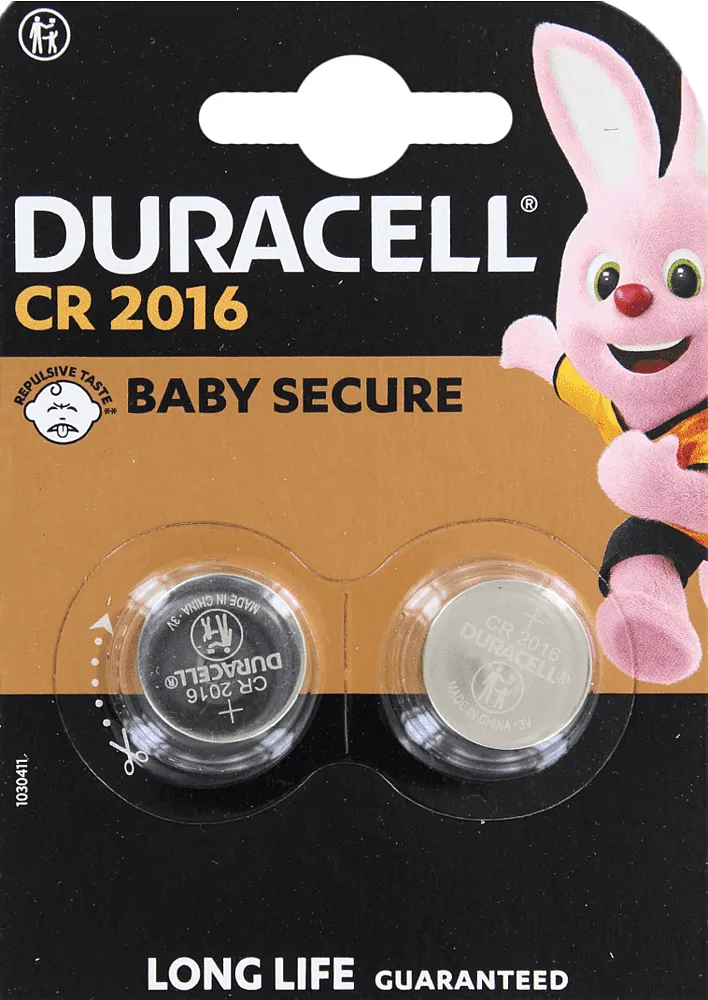 Լիթումային մարտկոց «Duracell CR2016» 2 հատ
