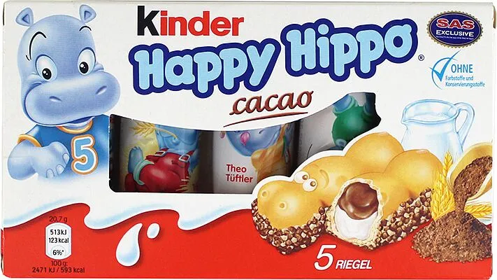 Շոկոլադե կոնֆետներ «Kinder Happy Hippo» 5*20.7գ