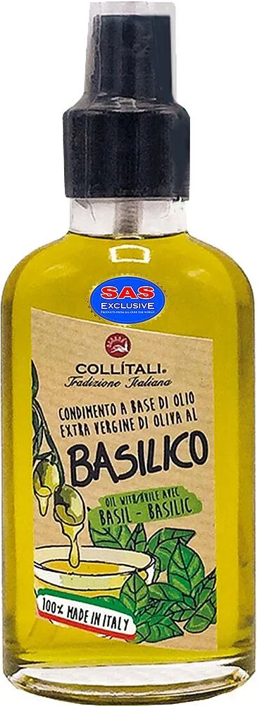 Ձեթ ձիթապտղի ռեհանի համով «Collitali Basilico Extra Virgin» 100մլ