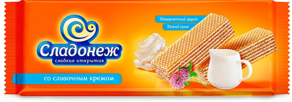 Վաֆլի՝ սերուցքային կրեմով «Сладонеж» 270գ