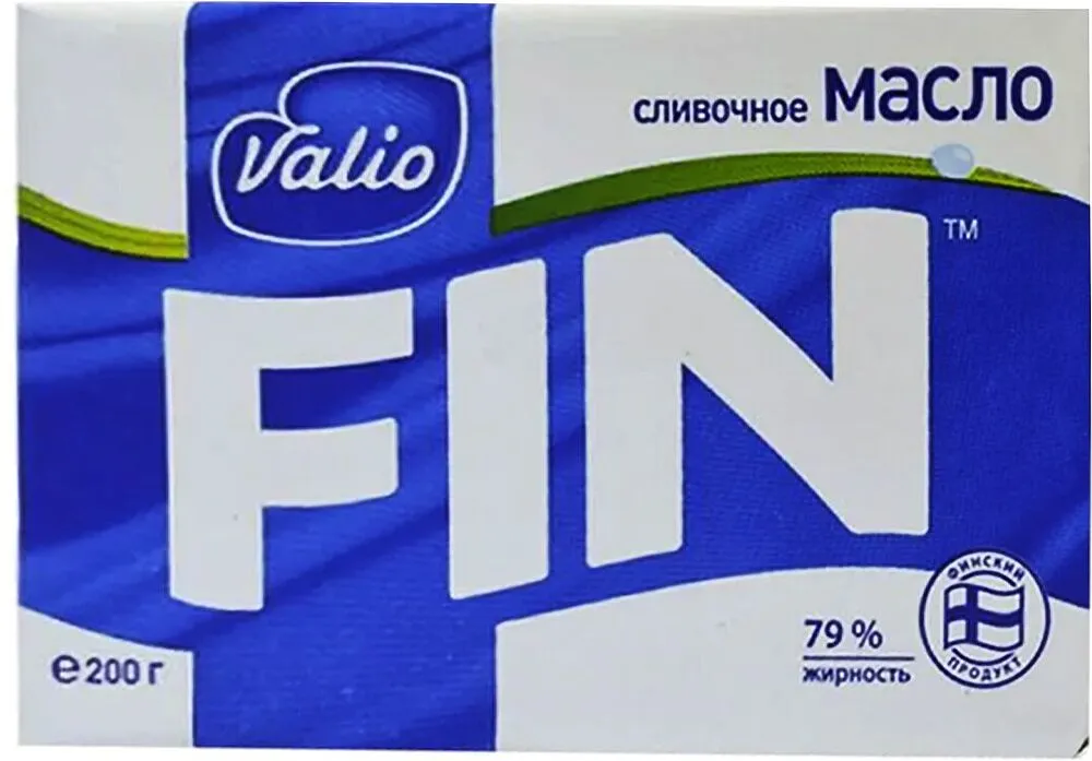 Կարագ սերուցքային «Valio Fin» 200գ, յուղայնությունը` 79% 