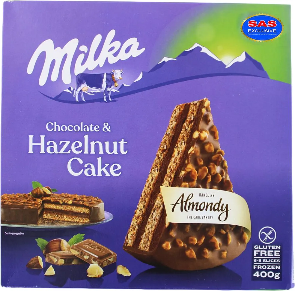 Տորթ սառեցված «Milka Almondy Hazelnut» 400գ