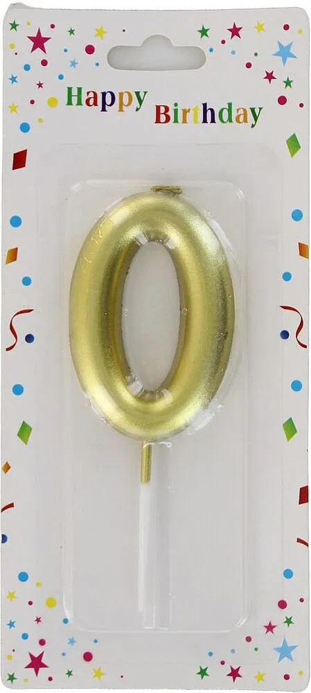 Մոմ ծննդյան «Happy Birthday» N0