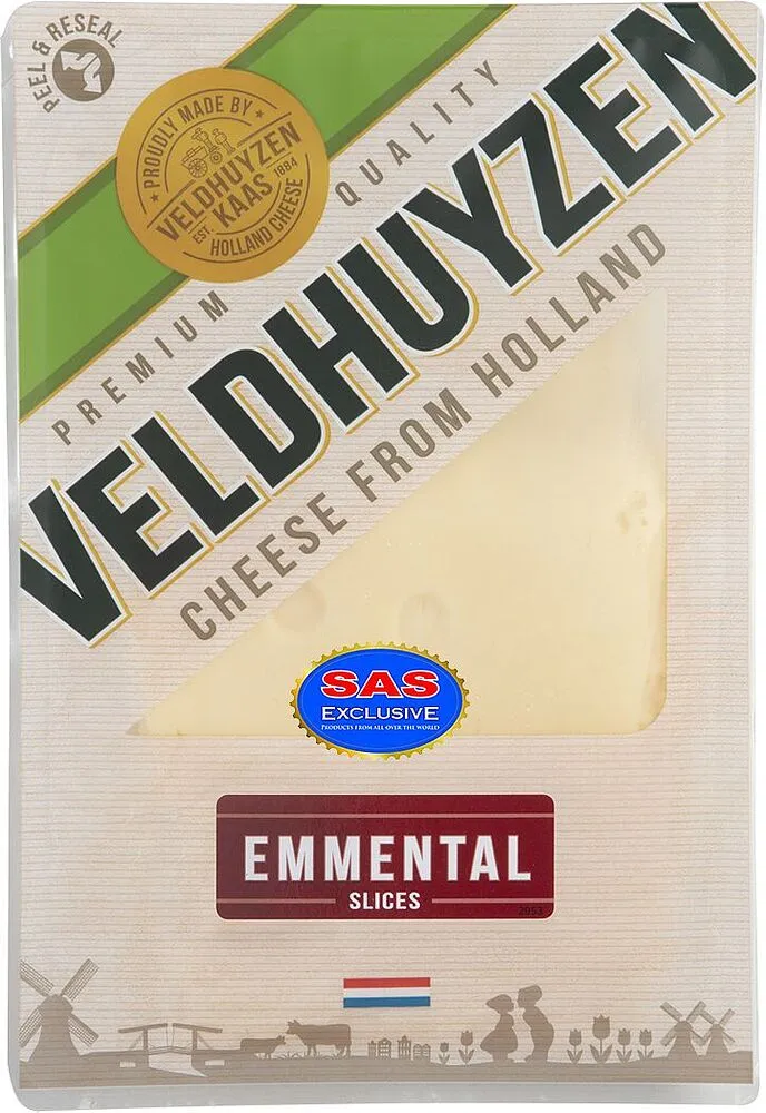 Պանիր էմենտալ կտրատած «Veldhuyzen» 150գ
 