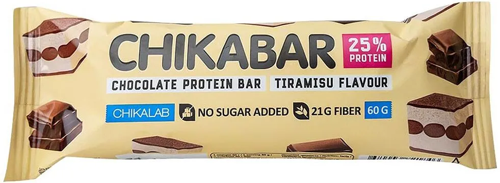 Սպիտակուցային բատոն «Chikalab Chikabar Tiramisu» 60գ
