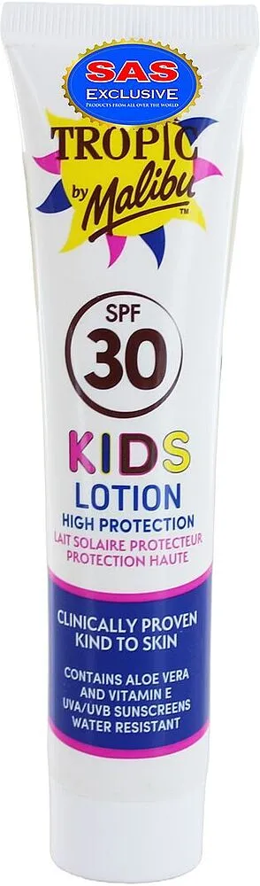 Արևապաշտպան լոսյոն մանկական «Tropic by Malibu 30 SPF» 40մլ
