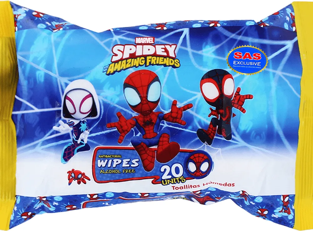Անձեռոցիկ խոնավ մանկական «Nevada Marvel Spider Man» 20 հատ