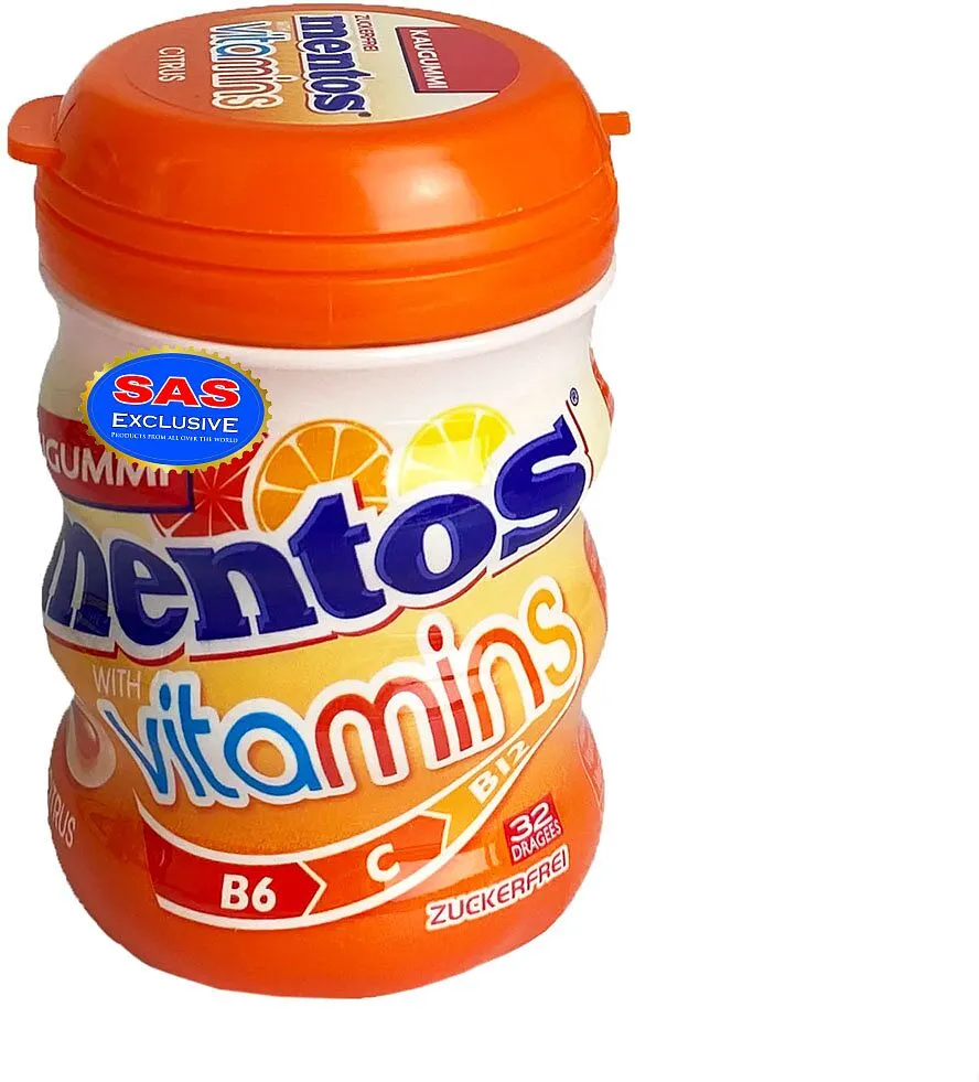 Մաստակ ցիտրուսային «Mentos Vitamins Citrus» 64գ