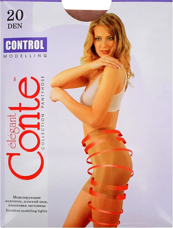 Զուգագուլպա մարմնագույն «Conte Elegant Control 20 Den N3»