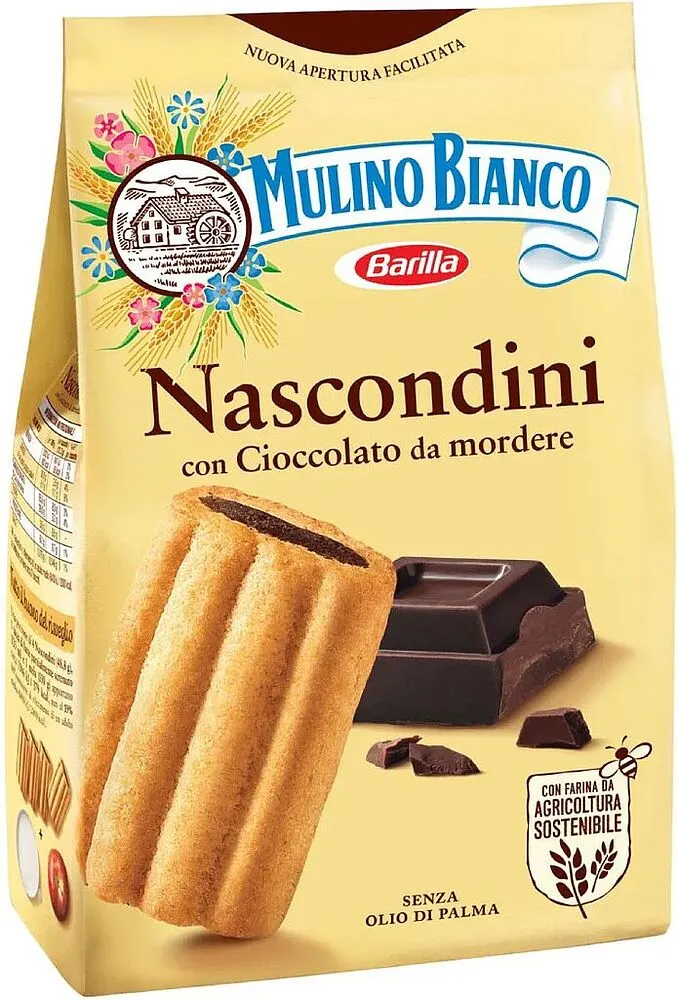 Թխվածքաբլիթ մուգ շոկոլադով «Mulino Bianco Nascondini» 330գ