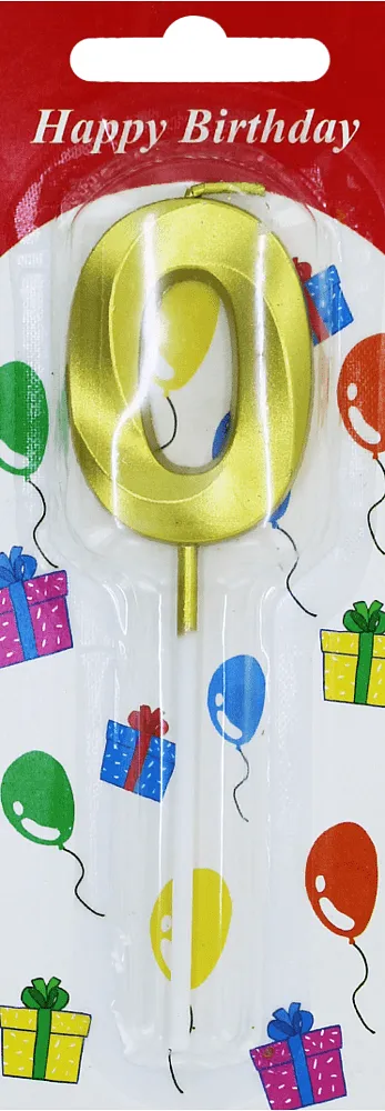 Մոմ ծննդյան «Happy Birthday N0»

