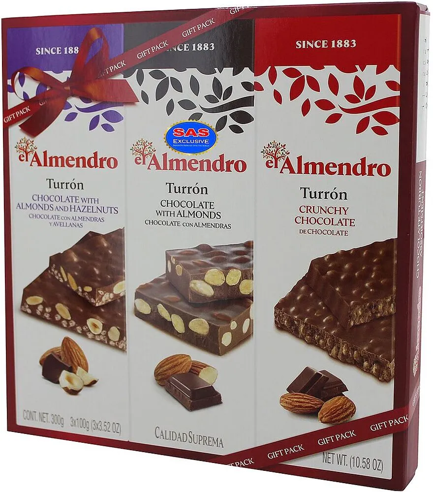 Տուրոն շոկոլադապատ «El Almendro» 300գ
