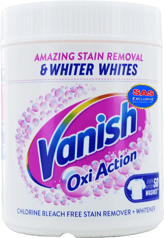 Լաքահանող և սպիտակեցնող փոշի «Vanish Oxi Action» 470գ