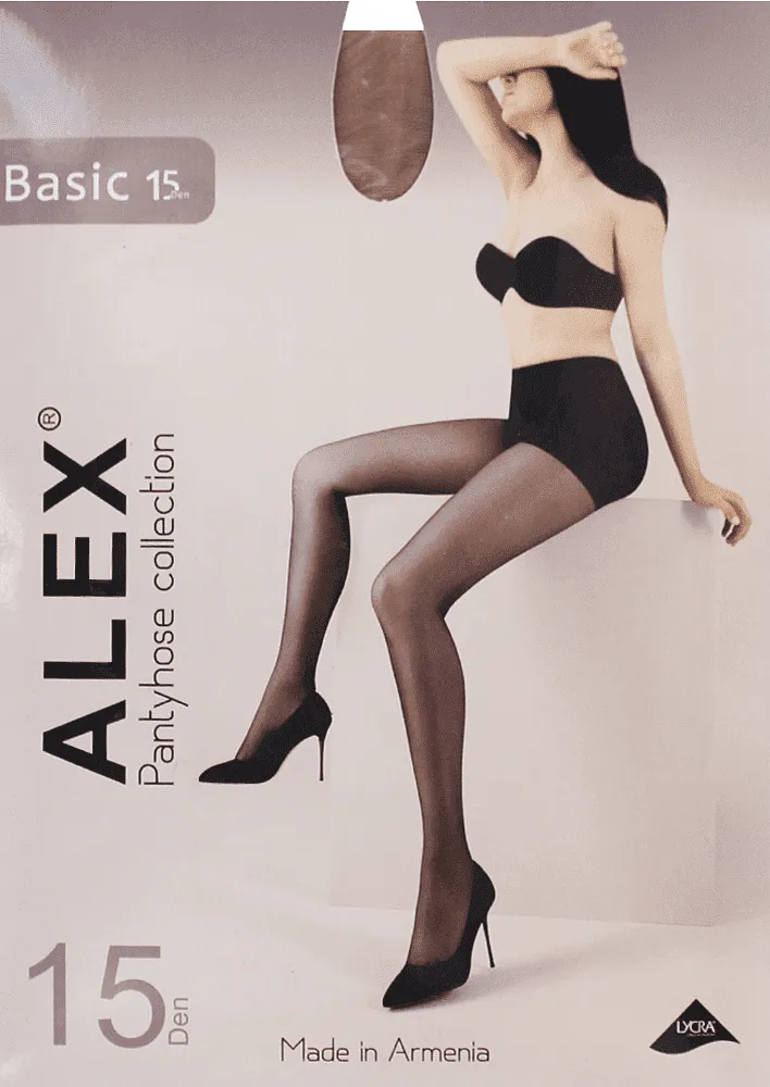 Զուգագուլպա մարմնագույն «Alex Basic 15 Den N2»