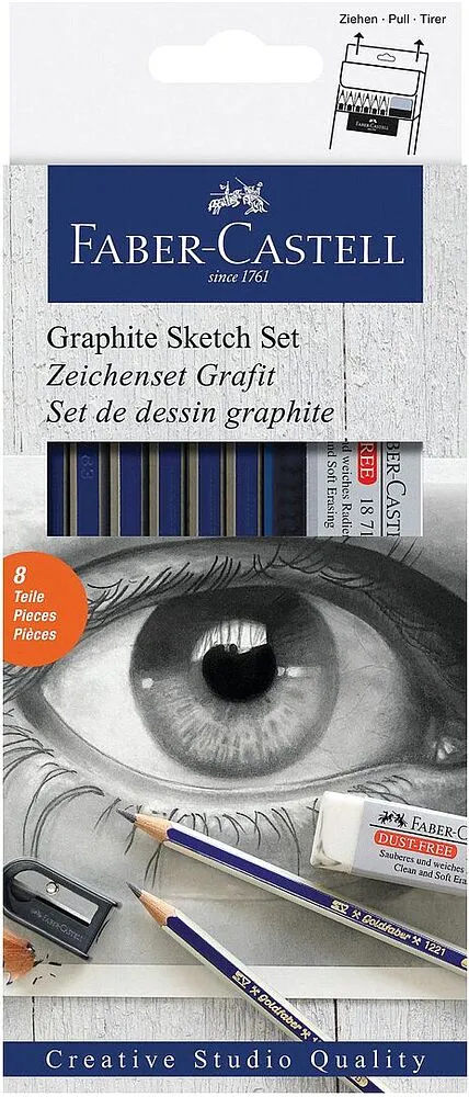 Մատիտներ սև «Faber-Castell» 8հատ
