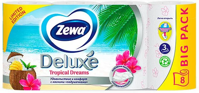 Զուգարանի թուղթ «Zewa Deluxe» 8 հատ