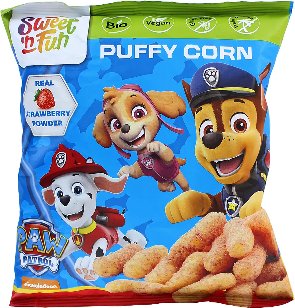 Եգիպտացորենի ձողիկներ ելակի «Nickelodeon Paw Patrol» 50գ