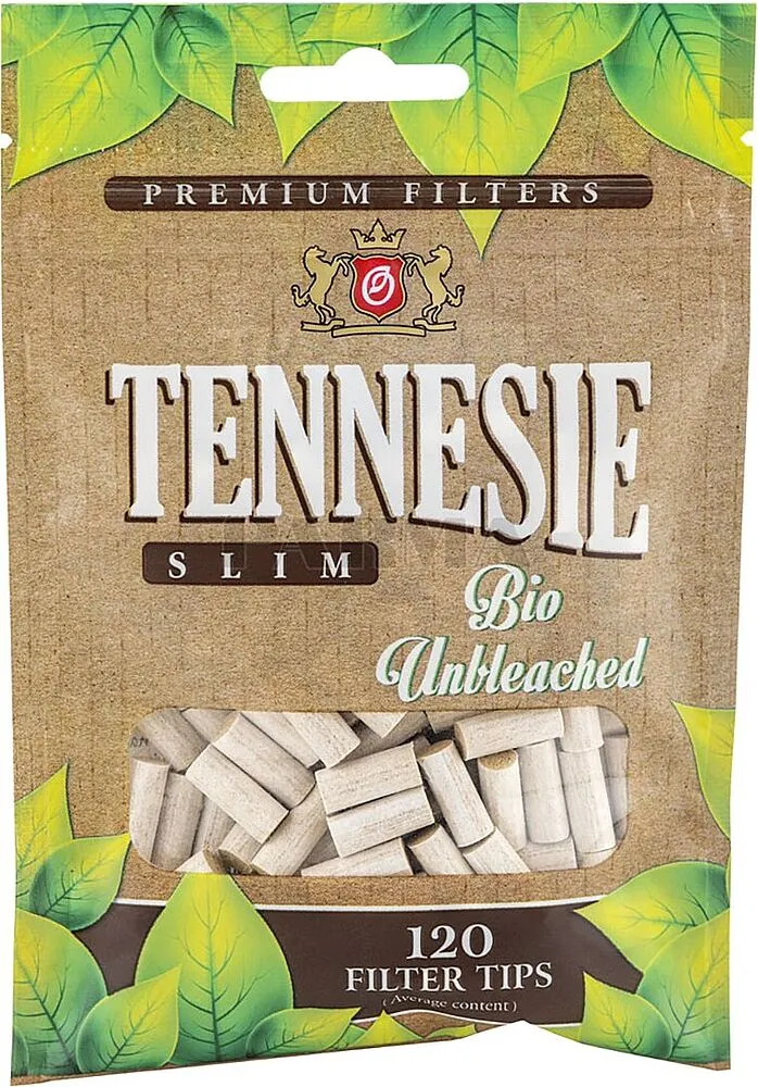 Ծխախոտի ֆիլտր «Tennesie Slim Bio Unbleached» 120 հատ