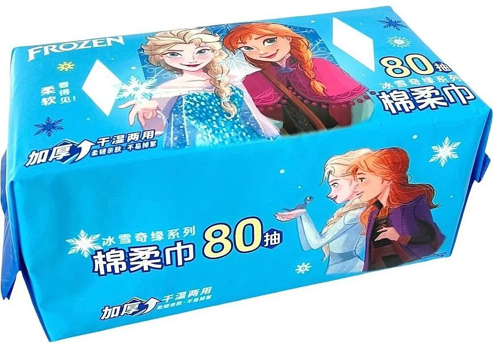 Անձեռոցիկ բամբակե «Disney Frozen» 80 հատ	