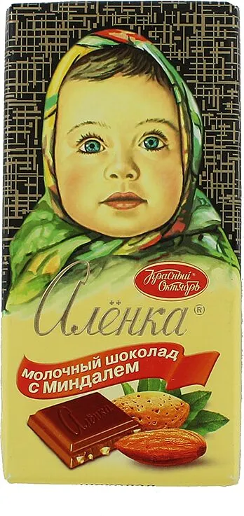 Շոկոլադե սալիկ նուշով «Аленка» 90գ