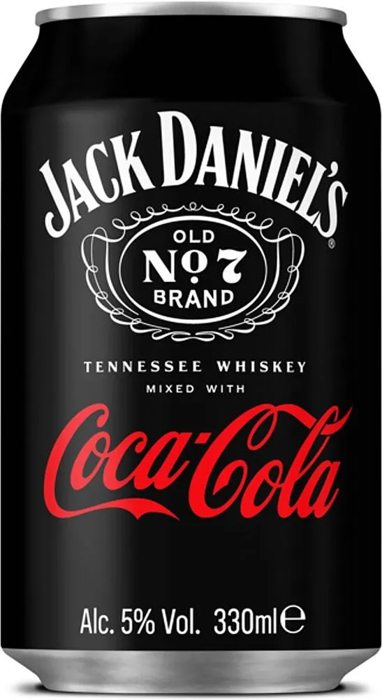 Գազավորված ըմպելիք, թույլ ալկոհոլային «Jack Daniel's Coca Cola» 0.3լ 
