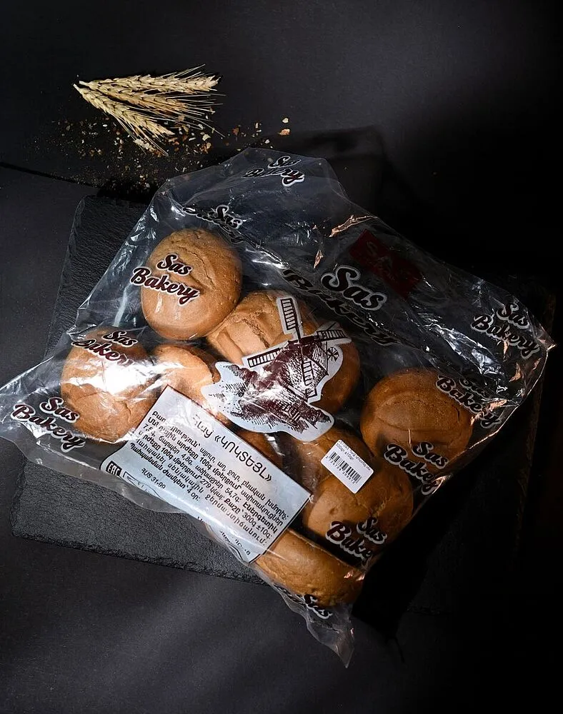 Հաց կոկտեյլ սև «SAS Bakery» 300գ