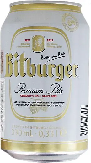 Գարեջուր «Bitburger Premium» 0.33լ