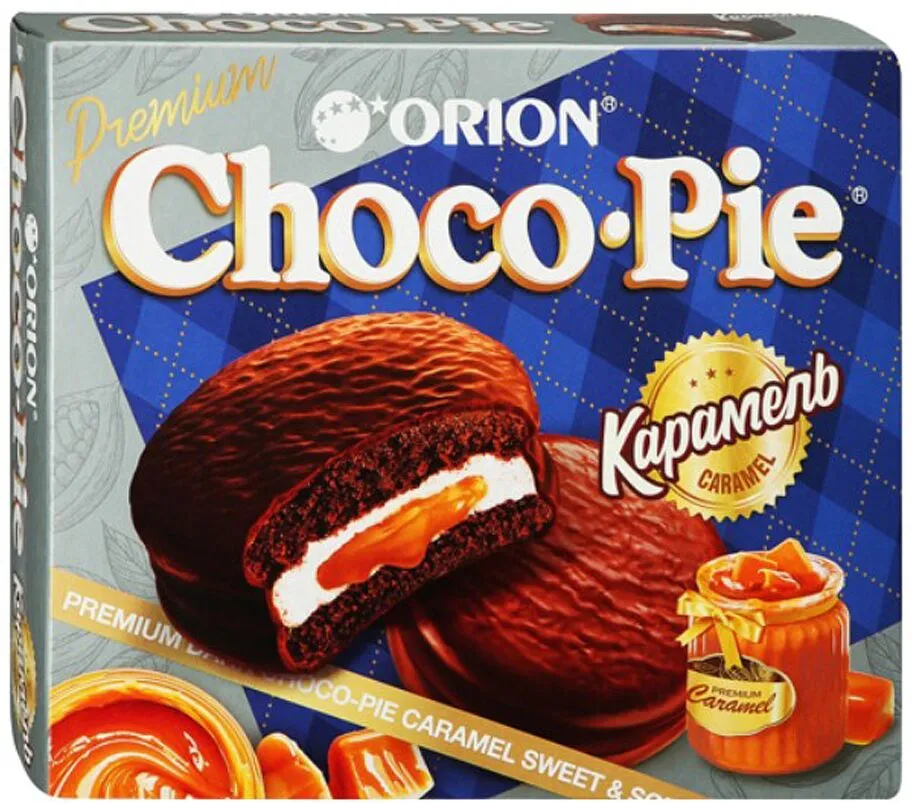 Թխվածքաբլիթ շոկոլադապատ՝ կարամելով «Choco Pie Caramel» 360գ
