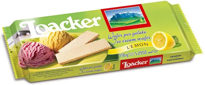 Վաֆլի` կիտրոնի կրեմով «Loacker» 150գ