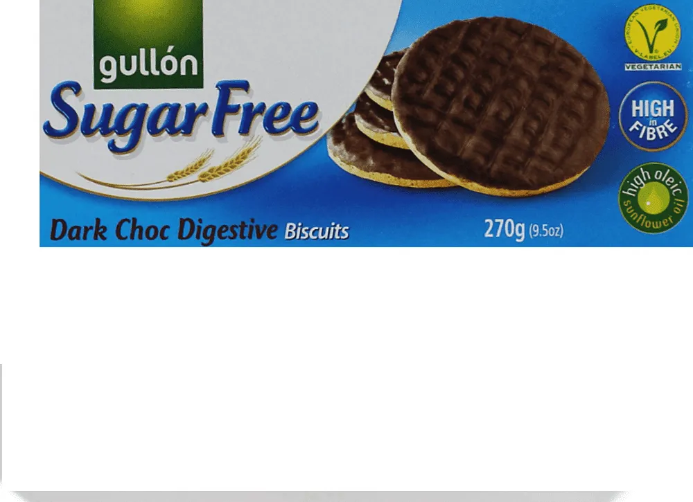 Թխվածքաբլիթ շոկոլադով «Gullon Sugar Free» 270գ